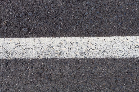 View of a road with a white line
