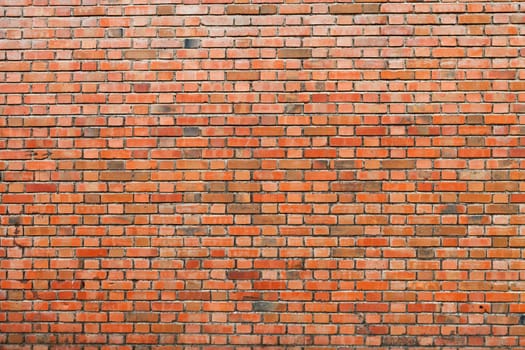 Detail of a red brick wall texture for background