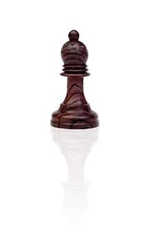 The pawn, chess piece isolated on a white background