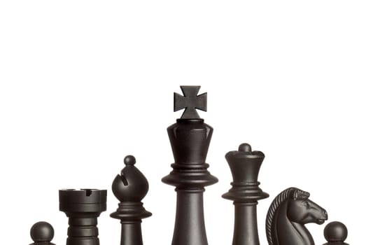Chess figures isolated on a white background