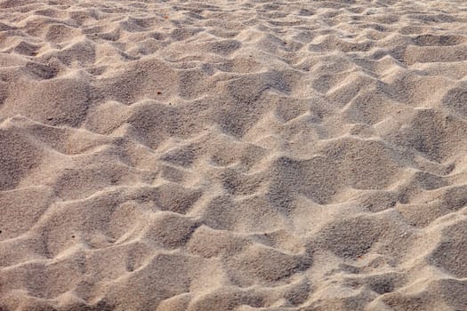 Closeup sand of beach in the summer for background