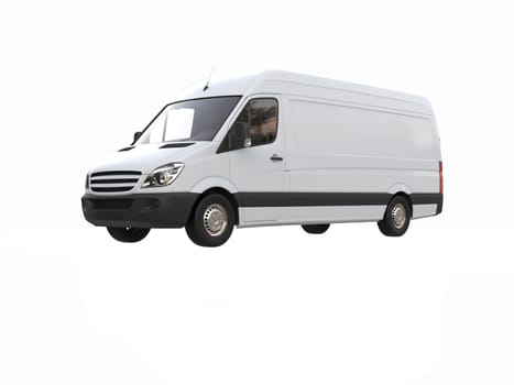 White Commercial Delivery Truck on a White Background isolated, Template Element Infographic, Postal Truck, Express, Fast Delivery, White Delivery Truck Icon, Transporting Service, Packages Shipment