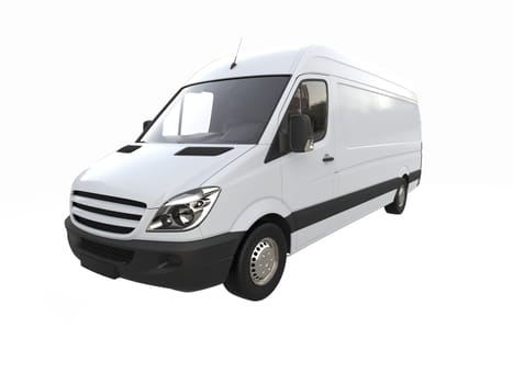 White Commercial Delivery Truck on a White Background isolated, Template Element Infographic, Postal Truck, Express, Fast Delivery, White Delivery Truck Icon, Transporting Service, Packages Shipment