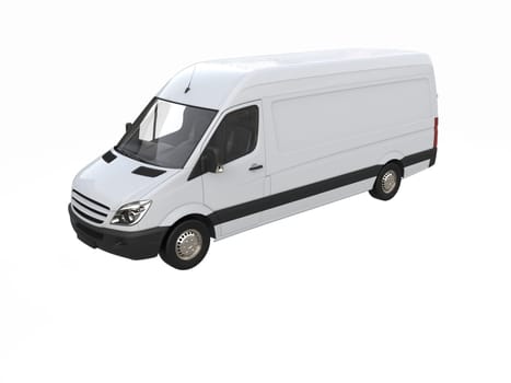 White Commercial Delivery Truck on a White Background isolated, Template Element Infographic, Postal Truck, Express, Fast Delivery, White Delivery Truck Icon, Transporting Service, Packages Shipment
