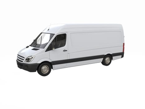 White Commercial Delivery Truck on a White Background isolated, Template Element Infographic, Postal Truck, Express, Fast Delivery, White Delivery Truck Icon, Transporting Service, Packages Shipment
