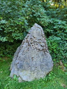 Menhir at the mud pond in Velbert, Germany