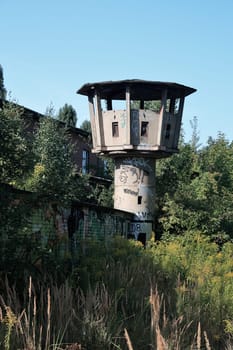 old ailing watchtower in Berlin-Weißensee