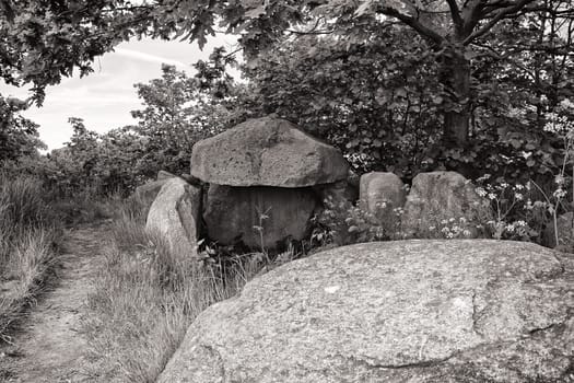 stone tomb on the island of Ruegen, Germany