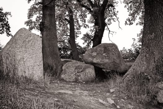 stone tomb on the island of Ruegen, Germany