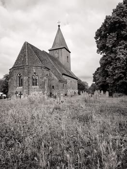 old village church in Groß Zicker, Ruegen island, Germany