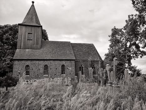 old village church in Groß Zicker, Ruegen island, Germany