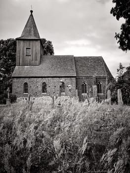 old village church in Groß Zicker, Ruegen island, Germany
