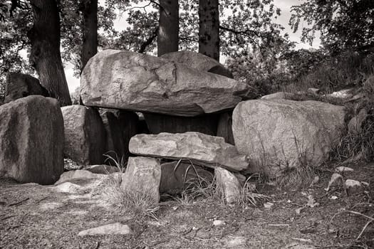 stone tomb on the island of Ruegen, Germany
