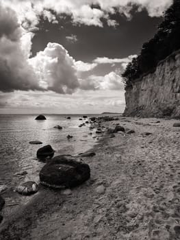 Baltic coast near Lobbe, Mönchgut, Ruegen island