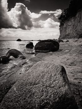 Baltic coast near Lobbe, Mönchgut, Ruegen island