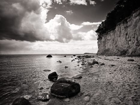 Baltic coast near Lobbe, Mönchgut, Ruegen island