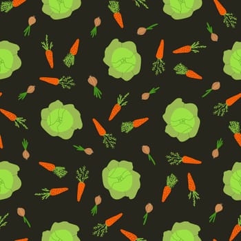 ecological vegetables. microgreens. vegetables pattern seamless. Home farm. Home garden. A vegetable garden on the windowsill.