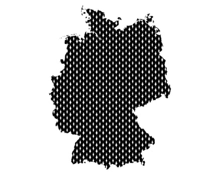 Plain map of Germany