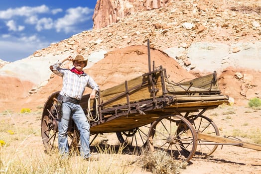 SOUTh WEST - A cowboy takes time to rest and reflect.