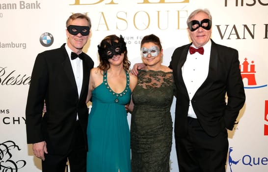 Buedi Blunck,Jenny Falckenberg,Stefanie Strassburger ,Bernd-Georg Spies , Bal Masque 2015 at the Museum for Arts and Crafts Hamburg on 21.03.2015