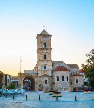 Saint Lazarus church in Larnaka at sunset. Cyprus