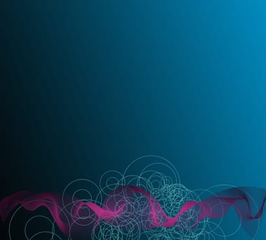abstract marine background. Liquid shapes trendy header in deep blue violet colours. Luxury elegant design for web and print surface template. Postcard, invitation, header template. Illustration