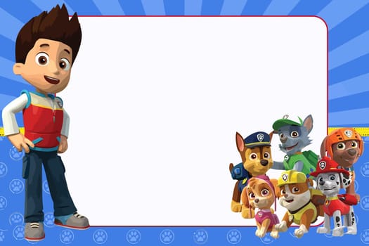 paw patrol dog  cartoon illustration adventure