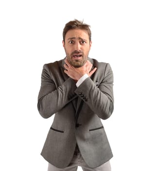 Businessman tries to strangle himself to despair