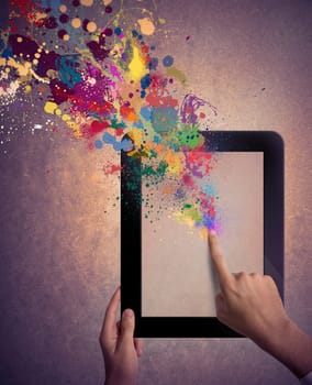 Creative and modern technology concept
