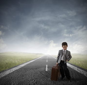 Concept of small businessman enterprising