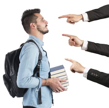 Student to university blamed unfairly by teachers