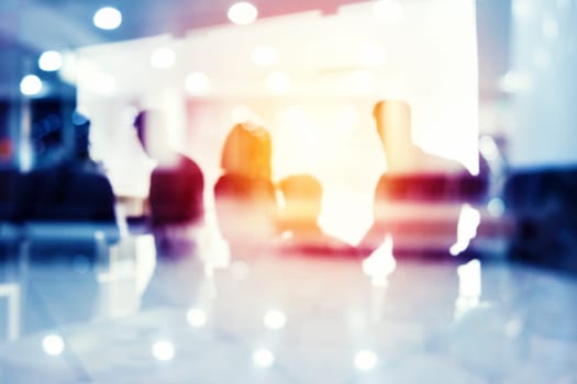 Group of business partner in office looking for the future. Concept of corporate and startup