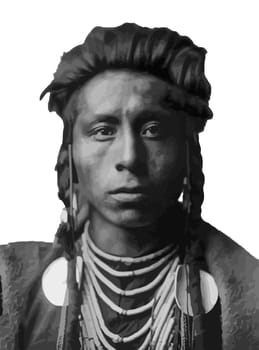 great spirit native americans male  illustration