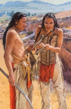 great spirit native americans male  illustration