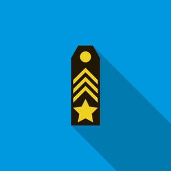 icon in flat style on a blue background