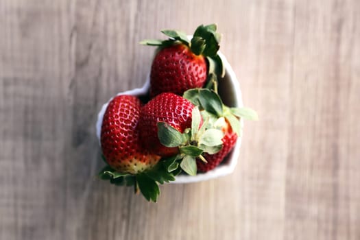 a Harmonic set of fresh strawberries
