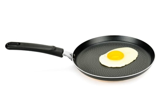 a dish prepared with delicious fried eggs