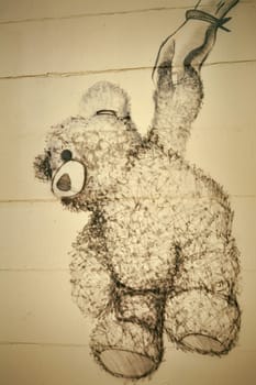 Graffiti on a house wall