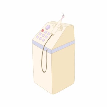 Dental equipment icon in cartoon style isolated on white background. Stomatological equipment symbol