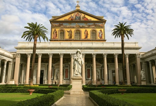 The papal basilica of St Paul outside the walls
