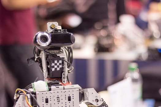 Android with build in webcam, self build autonomous robot