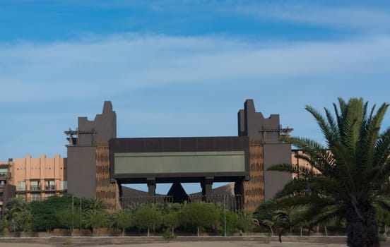 Entrance area of a famous luxury hotel in Gran Canaria, Spain.