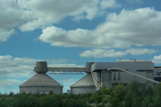 Power station near motorway in Germany