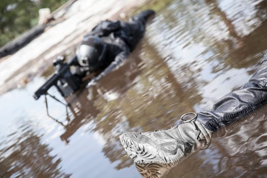 Dead bodies of special forces operators killed during a special operation