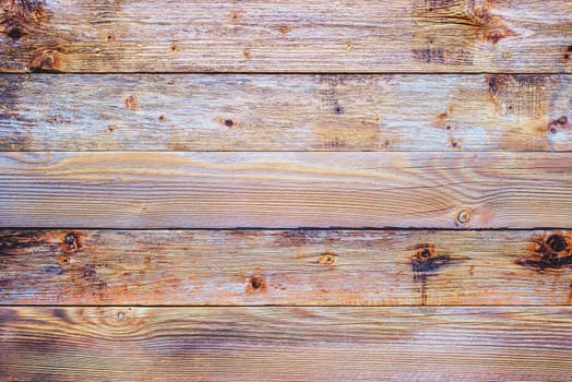 Texture of the planks of an old wooden table in antiqued pastel colors. Vintage rustic wooden background. Carpentry.