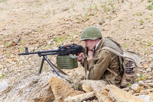 Soviet paratrooper in Afghanistan during the Soviet Afghan War