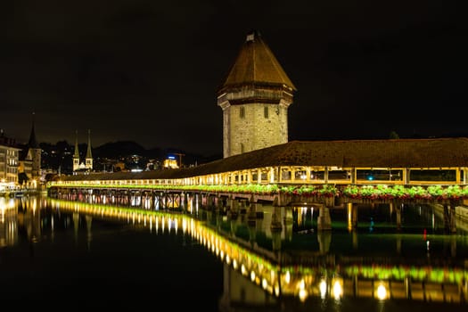Chapel Bridge by Night