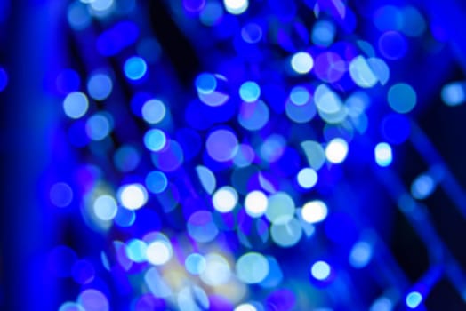 blue light with bokeh defocused background