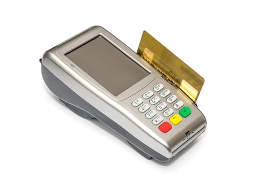 Device attached to your credit card gold card