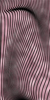Abstract linear pattern. Template for design backgrounds, package, textile, wrapper. Rose pink gold black background. Illustration